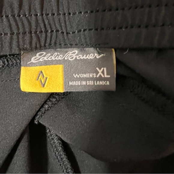 Eddie Bauer Black Lightweight Nylon Joggers Size XL - Picture 9 of 11